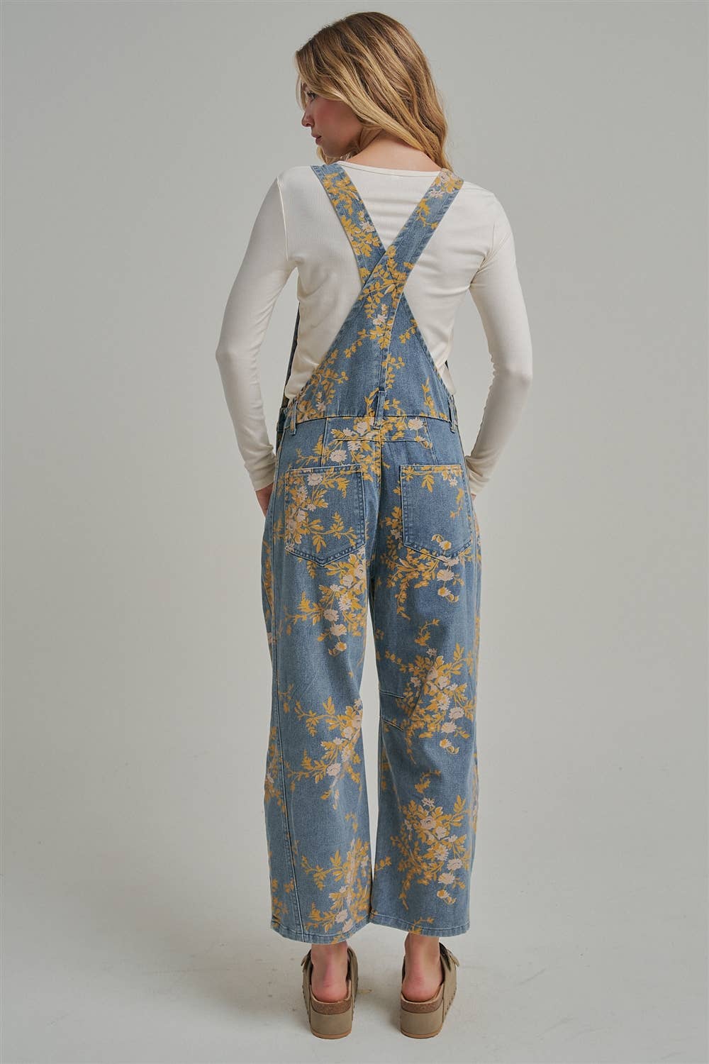 FLORAL PRINT OVERALL
