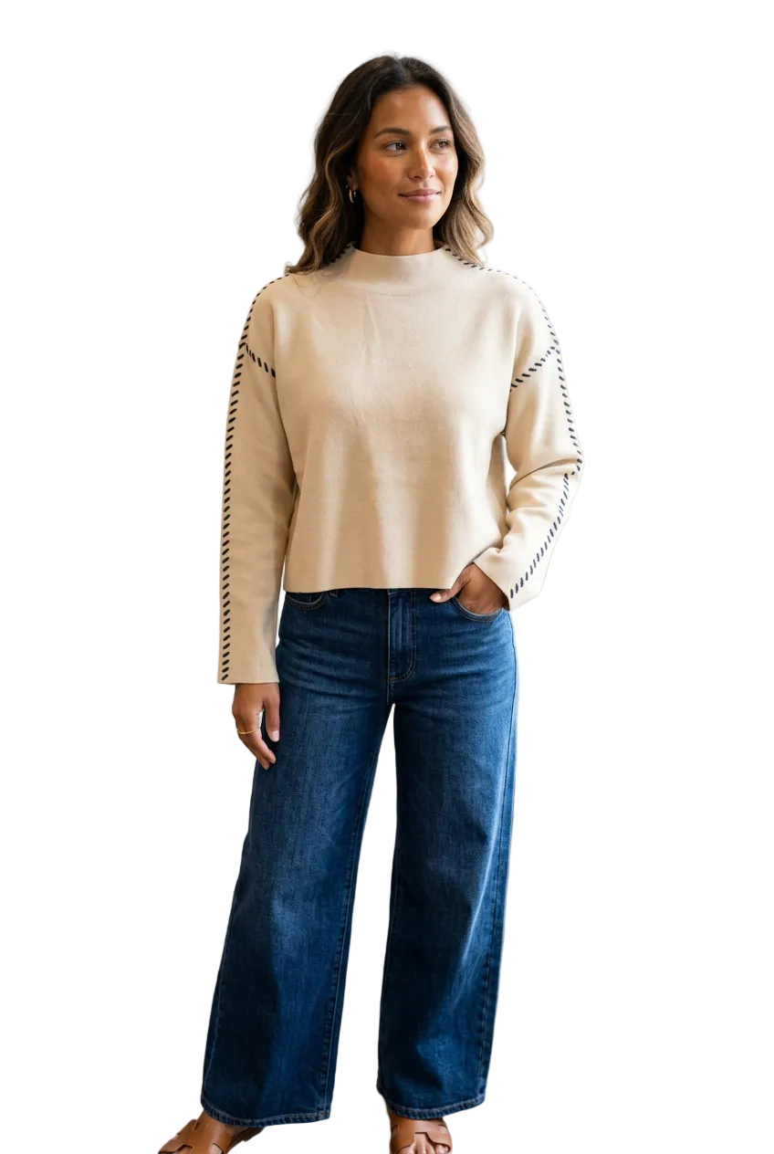 Zoe and Claire The Magnolia Stitch Duster  ivory