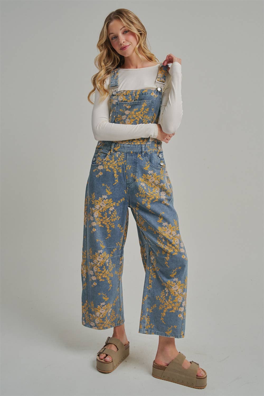 FLORAL PRINT OVERALL