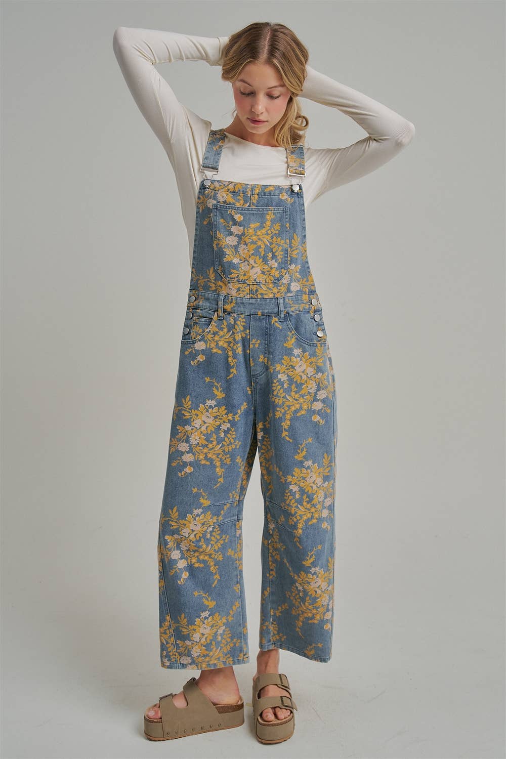 FLORAL PRINT OVERALL