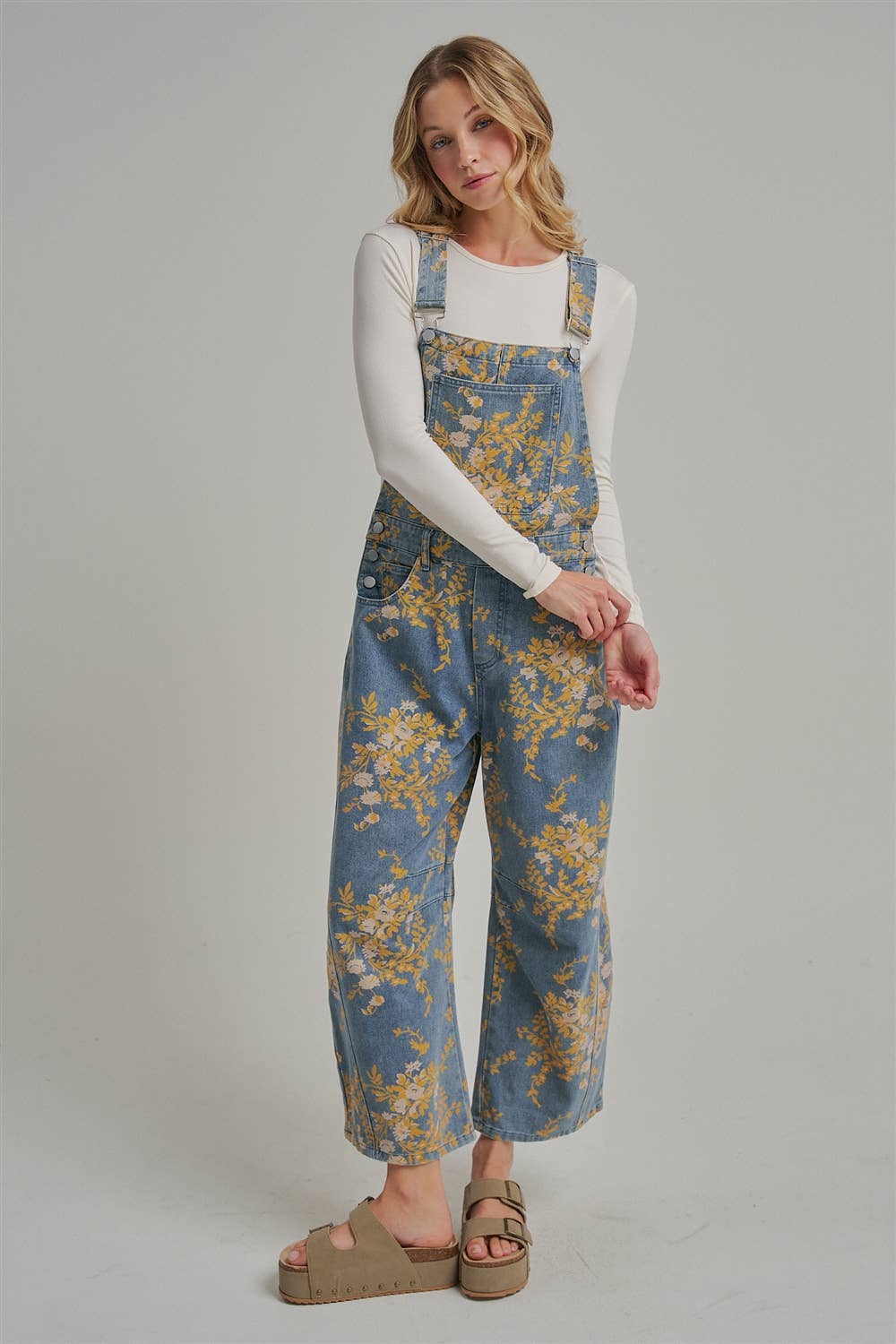 FLORAL PRINT OVERALL