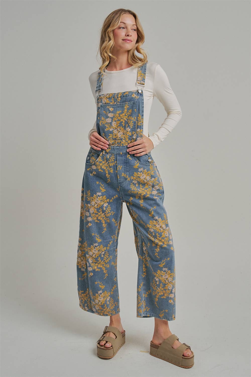 FLORAL PRINT OVERALL