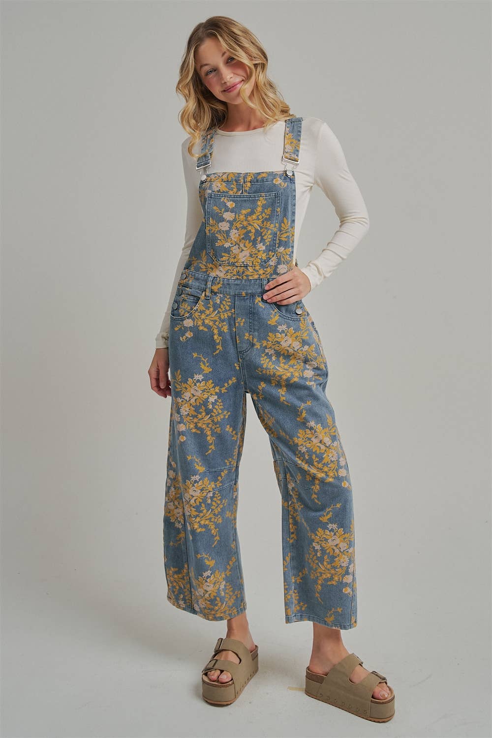 FLORAL PRINT OVERALL