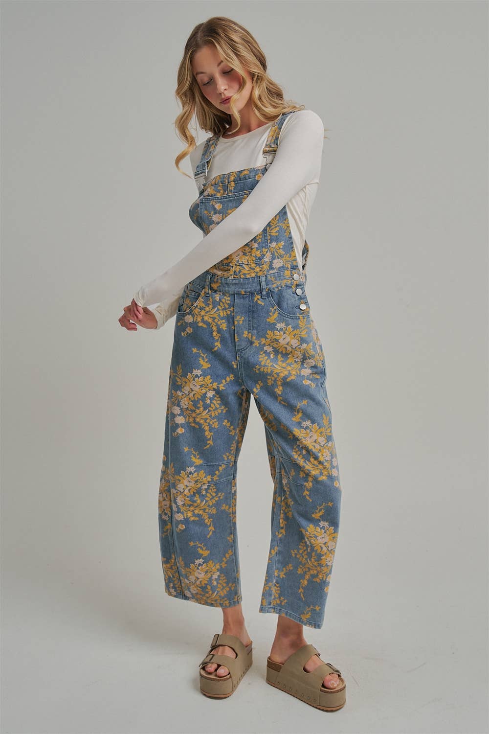 FLORAL PRINT OVERALL