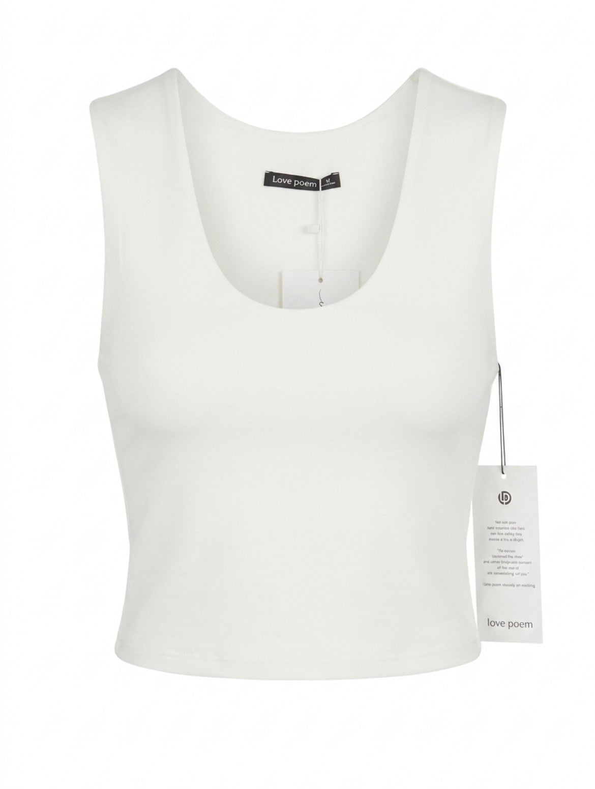 Vera-21T contour double layered scoop neck tank top