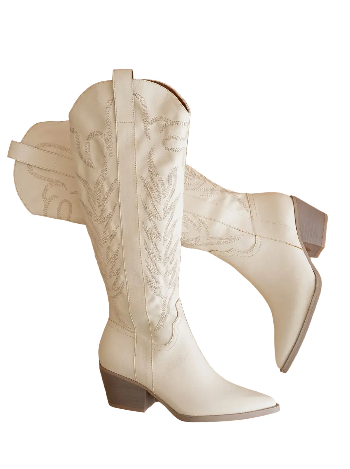 Oasis Society White western tall boots