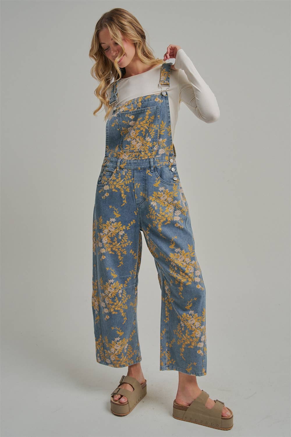 FLORAL PRINT OVERALL