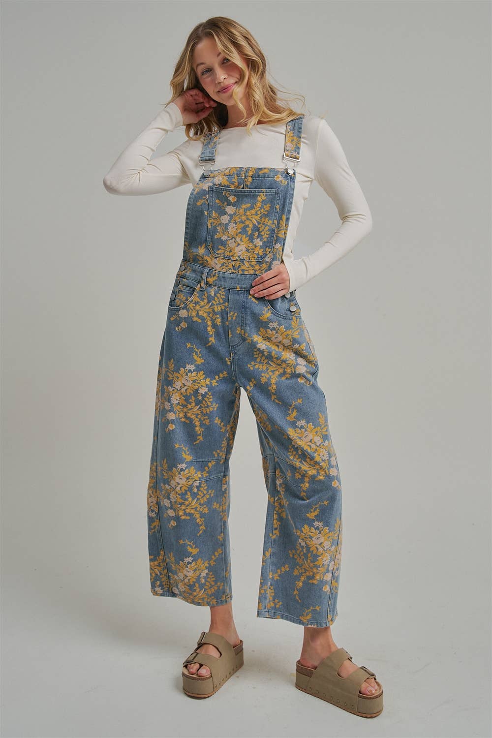 FLORAL PRINT OVERALL