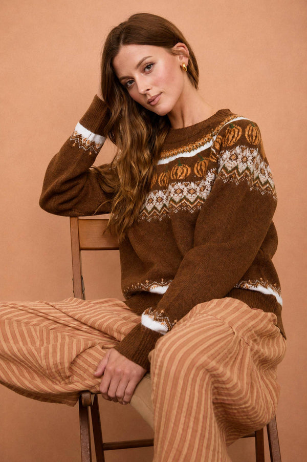 Fall pumpkin sweater