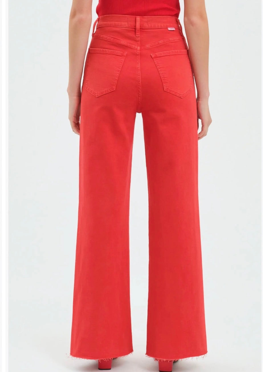 Daze Cherry Cherry Farout High Rise Wide Leg